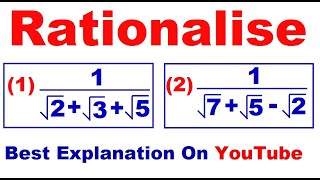 How to Rationalize the denominator with a Surd  SHS CORE  ELECTIVE MATH [upl. by Keven]