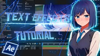 How To Make Text Effects  After Effects Tutorial [upl. by Vesta]