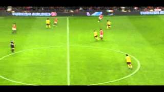 Scholes passes v Arsenal [upl. by Garrott]