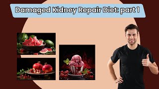 Damaged Kidney Repair Diet part 1 Kidney disease meal plan Kidney function support diet [upl. by Latta]