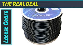 HighQuality 1000ft RG618AWG 6GSDI Coax Cable for 4K Video Transmission [upl. by Stolzer227]