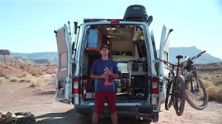 Van Tour of a Full Time Van Lifer DIY Nissan NV LiveWork Conversion Van [upl. by Davis683]