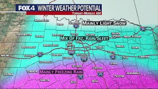 Dallas weather Dangerous cold freezing drizzle in the forecast Sunday [upl. by Evvie690]