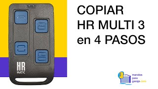 TUTORIAL Cómo COPIAR su MANDO JCM GO y GO MINI con HR MULTI 3 ✅  mandosparagarajecom [upl. by Mcclary]