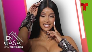 Cardi B enciende rumores de embarazo mientras celebra aniversario con Offset  En Casa Con Telemundo [upl. by Tobiah]