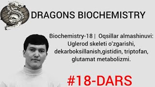 Biochemistry18  Uglerod skeleti dekarboksillanish gistidin triptofan glutamat metabolizmi [upl. by Eerased]