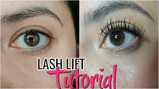 How to do your Lash Lift at home tutorial and get great results [upl. by Encrata218]