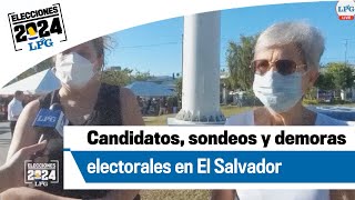 CANDIDATOS SONDEOS Y DEMORAS ELECTORALES EN EL SALVADOR [upl. by Aelegna]