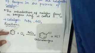 Electrophilic Substitution Reactions of Benzene  Halogenation Nitration Sulphonation PART7 [upl. by Aniri283]