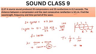 A source sound produced 20 compressions and 20 rarefactions in 02 seconds [upl. by Quitt]