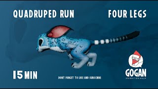 How to ANIMATE a QUADRUPED RUN in 15 MINUTES [upl. by Samella728]