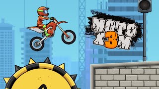 Moto X3M Bike Race Game Gameplay Android [upl. by Ainafetse980]