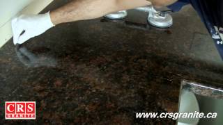 Granite Countertops by CRS Granite  How to Repair a Seam [upl. by Ayikan]