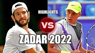 Andrea Vavassori vs Hamad Medjedovic ZADAR 2022 Highlights [upl. by Yrdua]