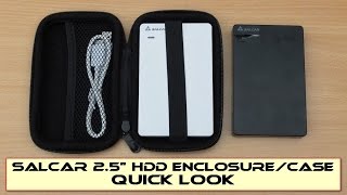 Salcar 25quot USB 30 HDD EnclosureCase Quick look [upl. by Hsizan]