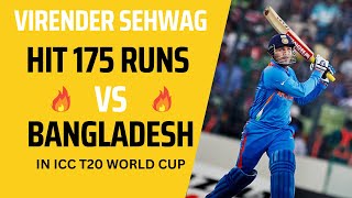 Virender Sehwag’s Hit 175 Runs vs Bangladesh  ICC Cricket World Cup 2011 [upl. by Amethyst366]