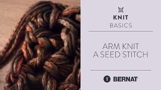 Arm Knit a Seed Stitch [upl. by Ulane]