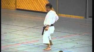 Seienchin kata Hirokazu Kanazawa 10th dan shotokan [upl. by Hunsinger]