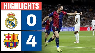 🔴 Resumen  REAL MADRID vs BARCELONA 0  4  HIGHLIGHTS  LaLiga 202425 [upl. by Evita]