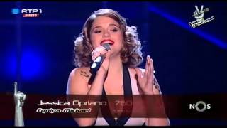 Jessica Cipriano  quotAll by myselfquot Celine Dion  Gala 3  The Voice Portugal [upl. by Goles]