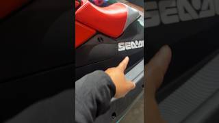 2024 SeaDoo Spark Trixx 1up new design walkaround at reveal seadootrixx seadoo jetski [upl. by Werner]