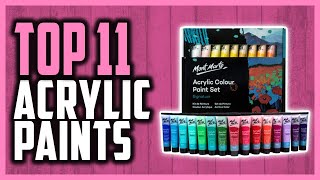 Best Acrylic Paint Reviews 2024  Top 11 Coolest Acrylic Paints For Students amp Professional Artists [upl. by Frame]