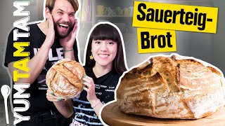 How To Sauerteigbrot  Ansetzen amp Backen  yumtamtam [upl. by Aeila]