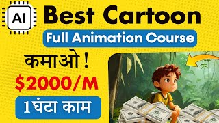 AI Cartoon Video से Lakhs में कमाओ  Complete AI Animation Course  100 FREE  So Easy [upl. by Gilbye]