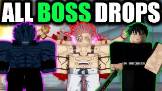 UPDATED ALL BOSS DROPS  LOCATIONS JUJUTSU LEAGACY [upl. by Horace]