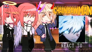 Chainsaw man reacts to Gojo Satoru  season 2  Manga spoilers  Jujutsu Kaisen S2  Gacha Club [upl. by Mei808]