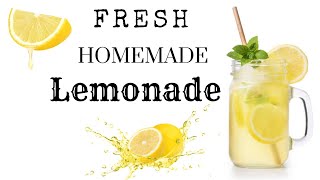 How to Make Refreshing Homemade Lemonade  Easy DIY Recipe [upl. by Tarr]