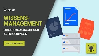 Webinar WissensmanagementLösungen  Auswahl und Anforderungen OnlineKonferenztag [upl. by Suki]