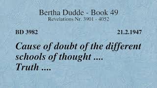 BD 3982  CAUSE OF DOUBT OF THE DIFFERENT SCHOOLS OF THOUGHT  TRUTH [upl. by Atteyek]