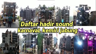 Daftar hadir sound karnaval kemiri jabung 2024 [upl. by Enorahs839]