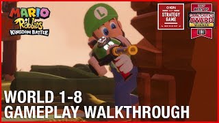 Mario  Rabbids Kingdom Battle World 18 ‘Precarious Pillar’  Gameplay Walkthrough  Ubisoft NA [upl. by Alleinad499]