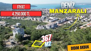 ‼️🧿SATILDI✅367 M2 3 KATLI VİLLA DİKİMLİK MUHTEŞEM DENİZ DENİZE KOMŞU MANZARALI ARSA DİDİM AKBUK [upl. by Portwine147]