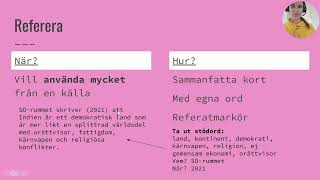 Använda information från nätet  Citera referera och slå ihop [upl. by Nic]