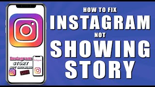 How to fix instagram not showing story 2024 [upl. by Yllus]