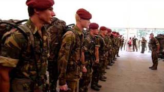 Entrance Heumensoord 2010 Vierdaagse Nijmegen Dutch AAT Air Mobile Brigade day2 [upl. by Doscher748]