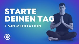 Geführte Meditation für den Morgen  7 Minuten [upl. by Dnallor919]