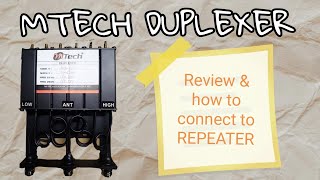 Duplexer ReviewRepeater maker [upl. by Aneema14]