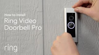 How to Install Ring Video Doorbell Pro  DiY Installation [upl. by Hui]