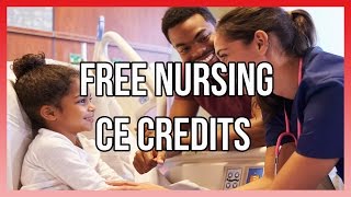 Free Nursing CE Credits  Get Free Access Here [upl. by Ennaeirb301]