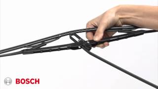 Bosch Wiper Blades  Hook Installation Video II2016 [upl. by Wendalyn]