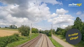 Führerstandsmitfahrt von Freudenstadt nach Stuttgart mit bwegt [upl. by Eatnad]