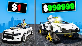 1 to 1000000 Security Car in GTA 5 [upl. by Cinom772]