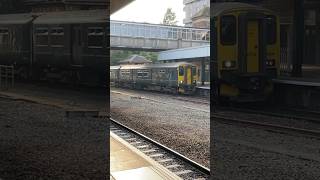 GWR class 150 arriving at Exeter Central on the Paignton to Exmouth service 150234150207 DMUs [upl. by Atig]