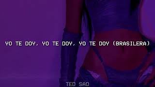 Rauw Alejandro Anitta  Brazilera LETRA [upl. by Woodall]