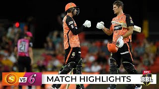 Perth cement top spot with hardfought win over Sixers  BBL11 [upl. by Liahcim]