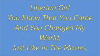 Michael Jackson quotLiberian Girlquot  CHIPMUNKS LYRICS [upl. by Milburr]